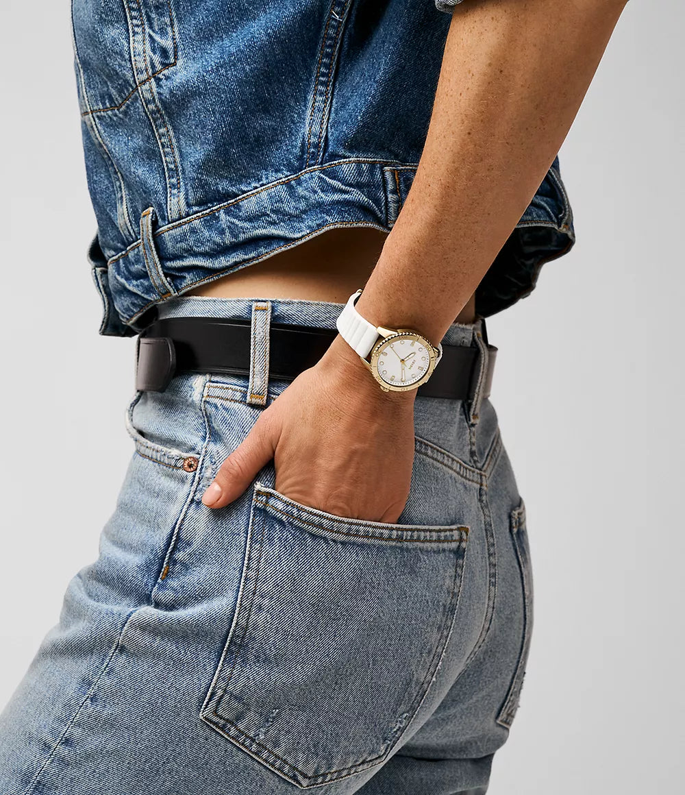 BQ3965 Fossil Dayle de dama pulsera de caucho