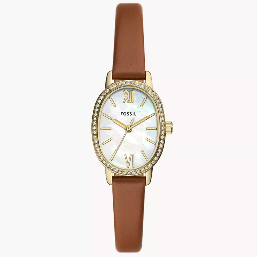 BQ3973 Reloj Fossil Prenny de dama pulsera de piel 23 mm