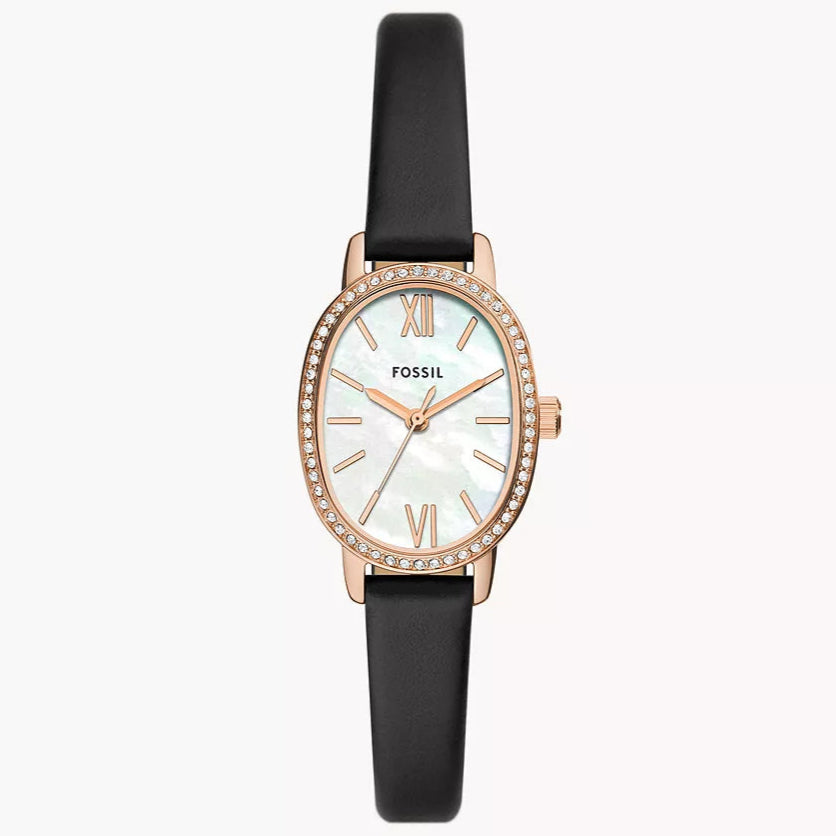 BQ3974 Reloj Fossil Prenny de mujer correa de piel 23 mm