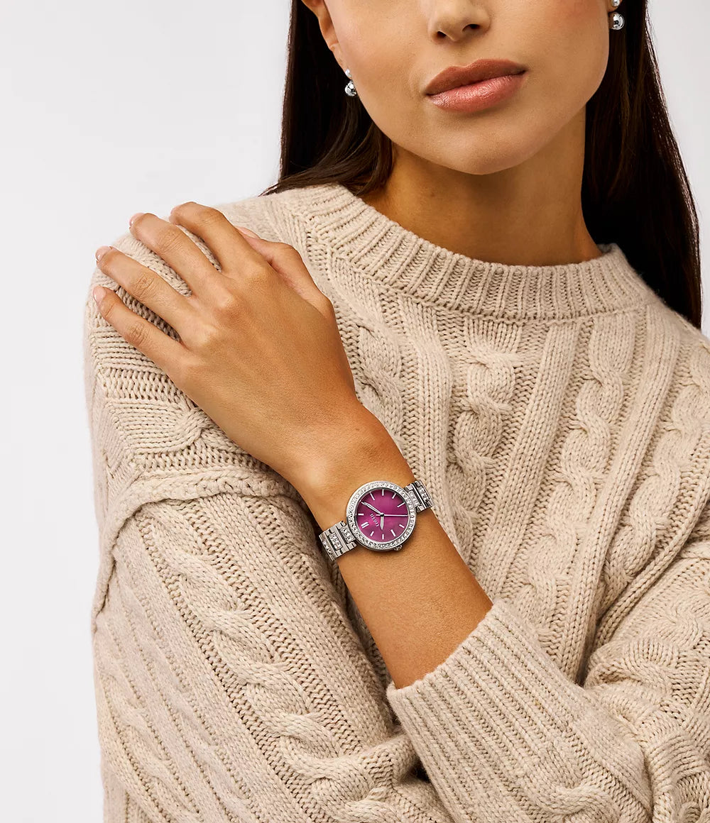 BQ3984 Reloj Fossil Karli de dama correa de acero inoxidable 34mm