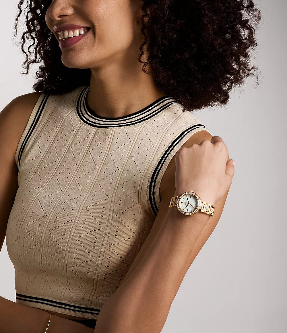 BQ5001 Reloj Fossil Karli de dama pulsera de metal 34 mm