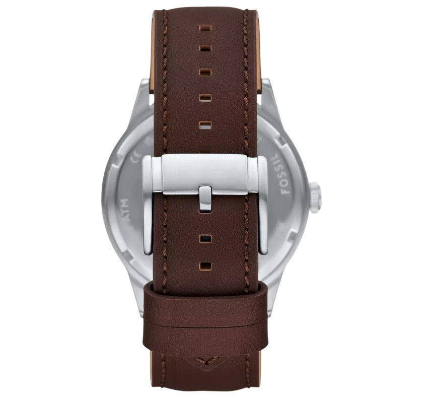 BQM7086 Reloj Fossil Flynn de caballero correa de cuero 48 mm