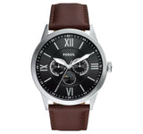 BQM7086 Reloj Fossil Flynn de caballero correa de cuero 48 mm