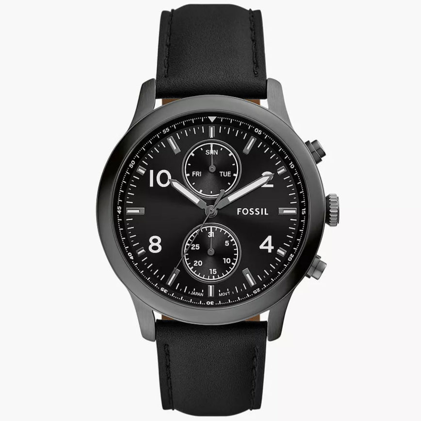 BQM7089 Reloj Fossil Bennett de hombre pulsera de piel 45 mm