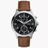 BQM7091 Reloj Fossil Bennett de hombre banda de piel 45 mm