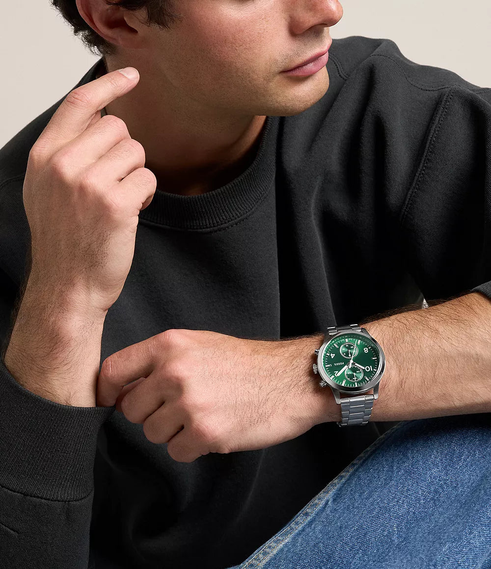 BQM7092 Reloj Fossil Bennett de hombre pulsera de metal 45mm
