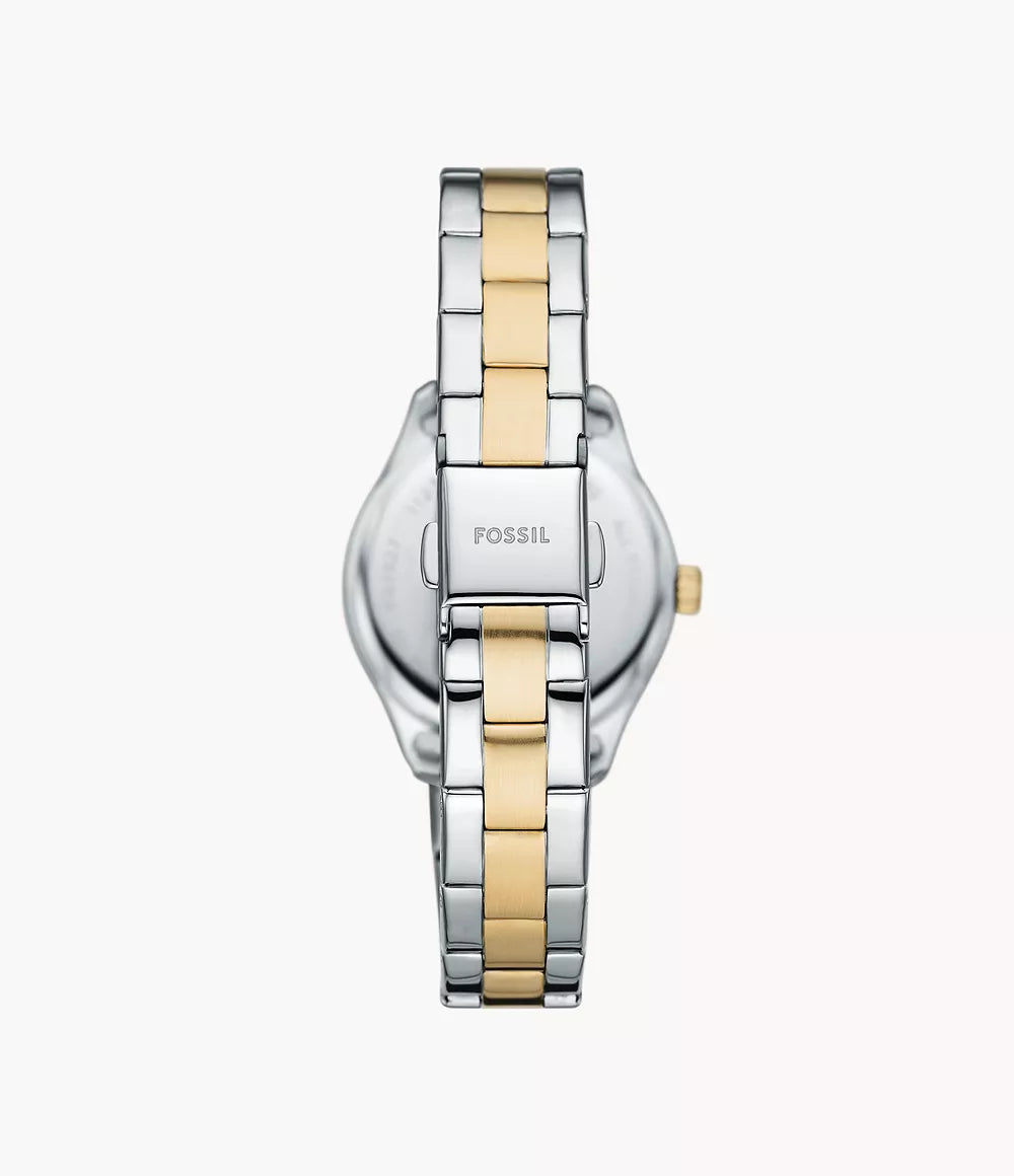 BQW3927 Reloj Fossil Rye de mujer pulsera de acero inoxidable 30 mm