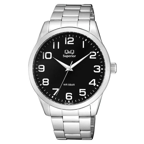 C23A-005VY QQ Reloj para caballero correa de metal análogo