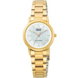 C40A-001PY Reloj QQ para dama pulsera de acero inoxidable