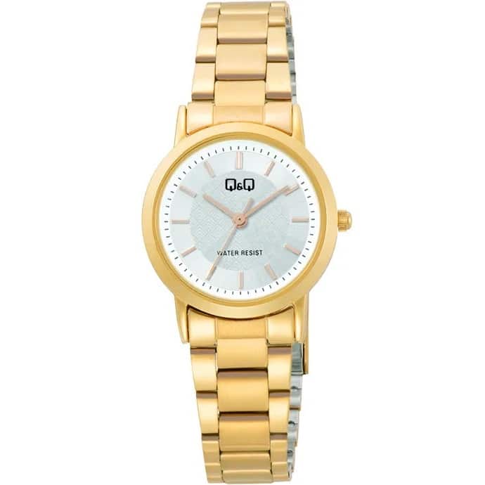 C40A-001PY Reloj QQ para dama pulsera de acero inoxidable