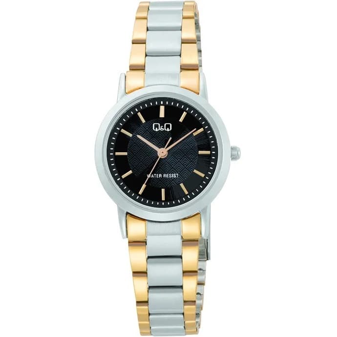 C40A-006PY Reloj QQ para mujer correa de acero inoxidable