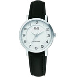 C60A-002PY QQ reloj para dama pulsera de piel análogo