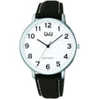 C64A-005PY Reloj QQ para hombre con pulsera de piel