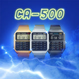 CA-500WE-1A Reloj Casio Unisex Calculadora Alarma Cronógrafo