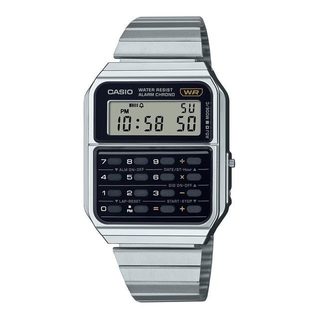 CA-500WE-1A Reloj Casio Unisex Calculadora Alarma Cronógrafo