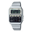 CA-500WE-7B Reloj Casio Digital para Caballero con Calculadora, Alarma y Cronógrafo, Pulsera de Metal