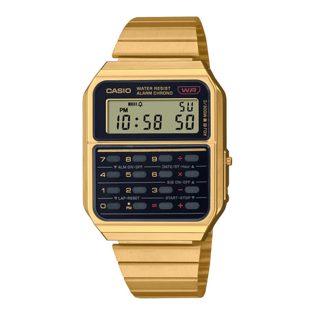 CA-500WEG-1A Reloj Casio Unisex Calculadora Alarma Cronógrafo