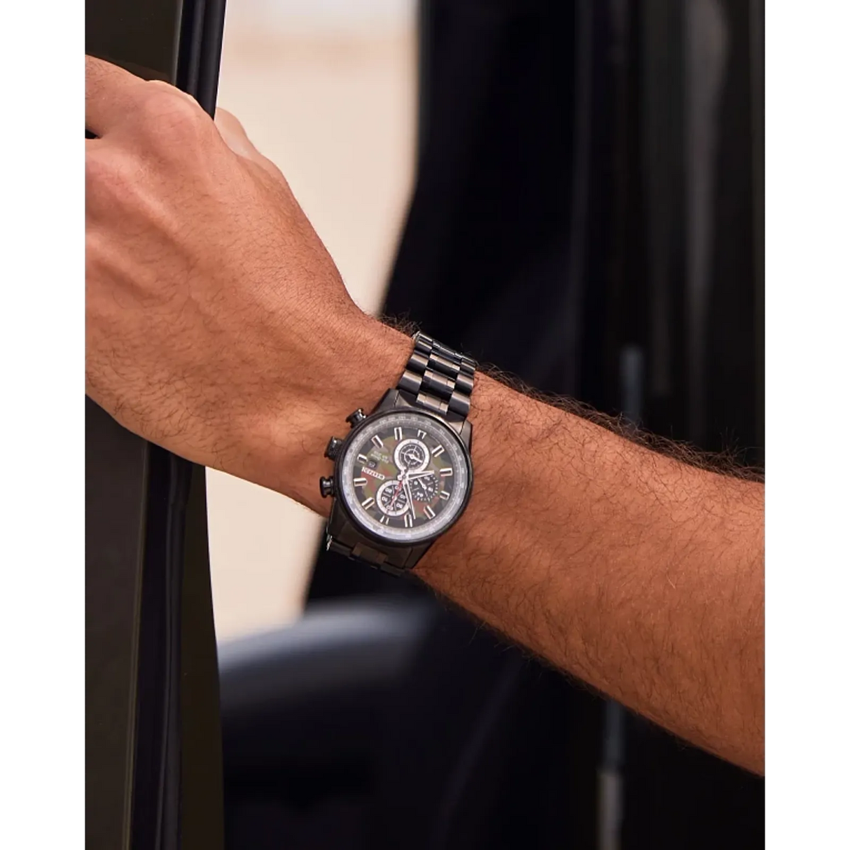 CA0805-53X Citizen Nighthawk de hombre correa de metal