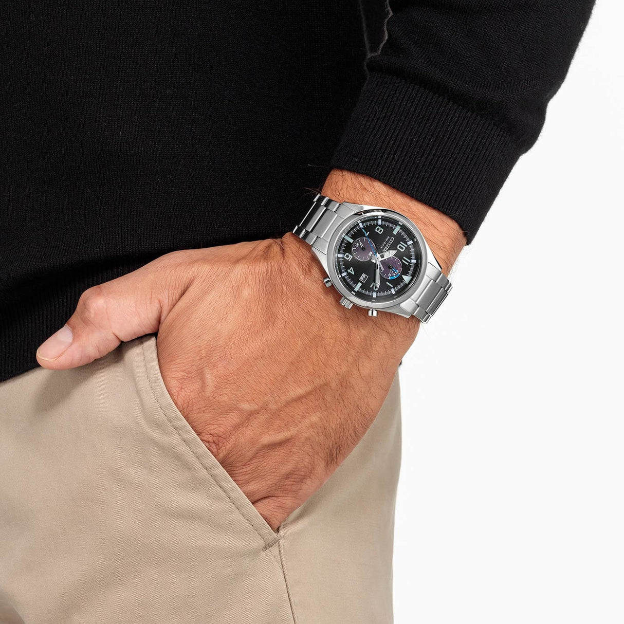 CA7028-81E Citizen Eco-Drive de caballero pulsera de metal
