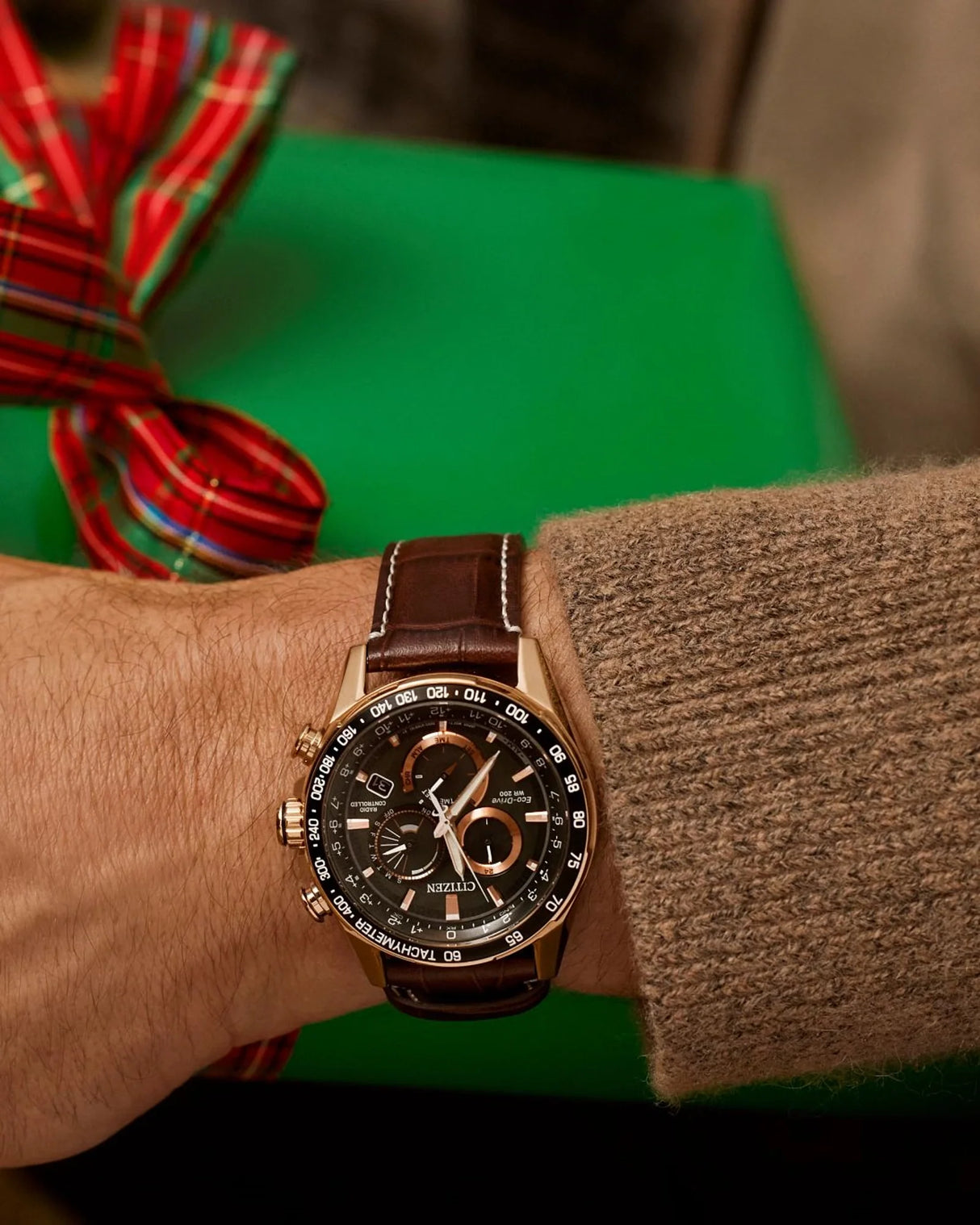 CB5919-00X Reloj Citizen PCAT de caballero pulsera de cuero 43 mm