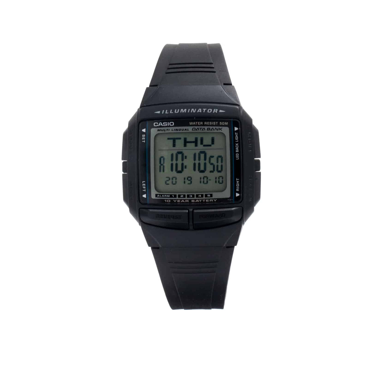 DB-36-1AV Reloj Casio para Hombre, Illuminator 10 Años de Batería