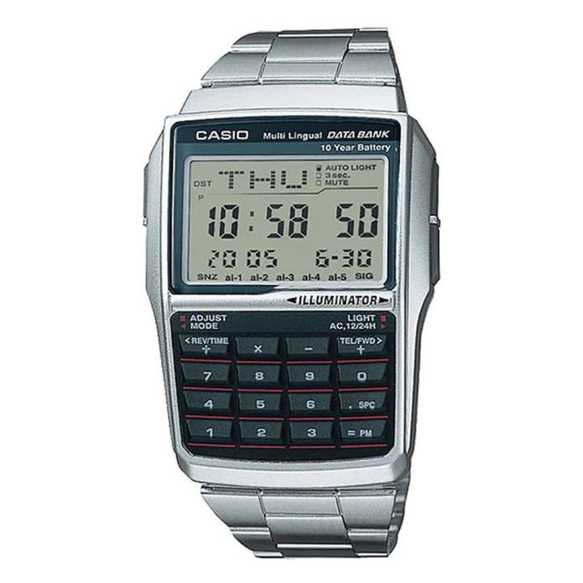 DBC-32D-1A Reloj Casio para Caballero, Illuminator Data Bank 10 Años de Batería