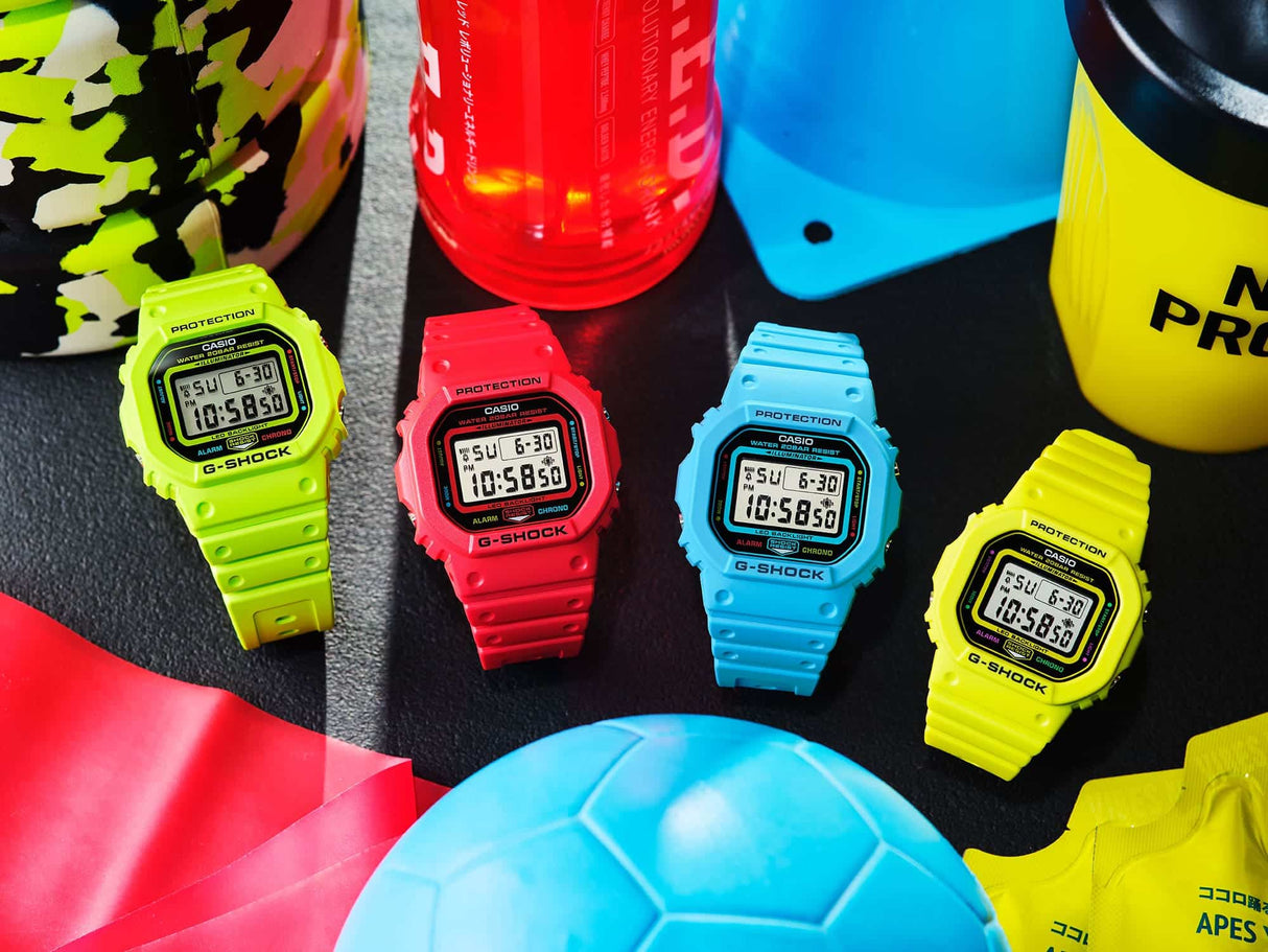 DW-5600EP-9 G-Shock Reloj para Caballero Pulsera de Goma