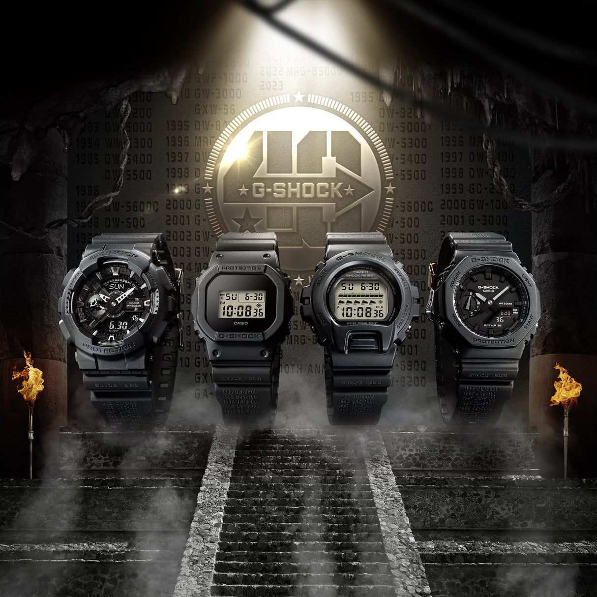 DW-6640RE-1 G-Shock Reloj para Hombre Illuminator Edición 40 años de G-Shock