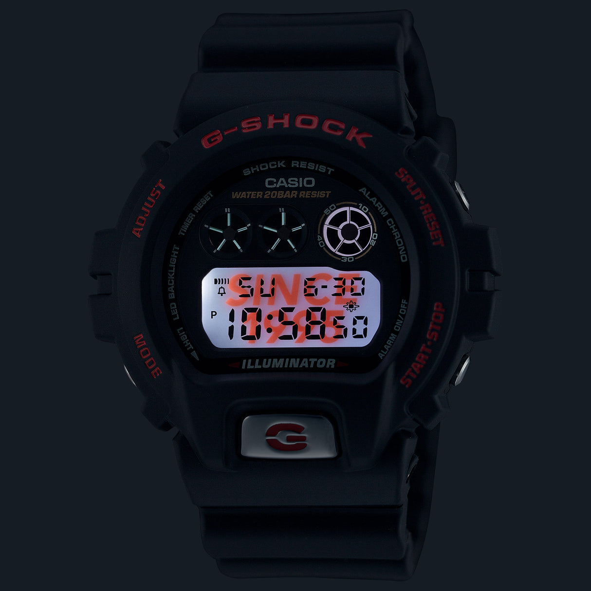 DW-6900TR-1 Reloj G-Shock de hombre pulsera de resina