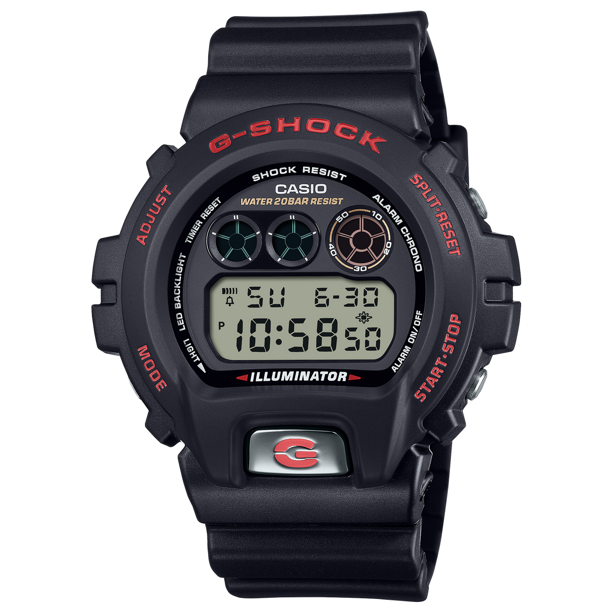 DW-6900TR-1 Reloj G-Shock de hombre pulsera de resina