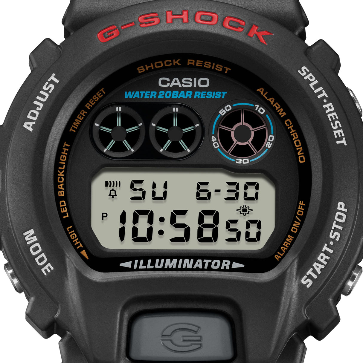 DW-6900U-1 Reloj G-Shock Pulsera de Caucho para Caballero Digital