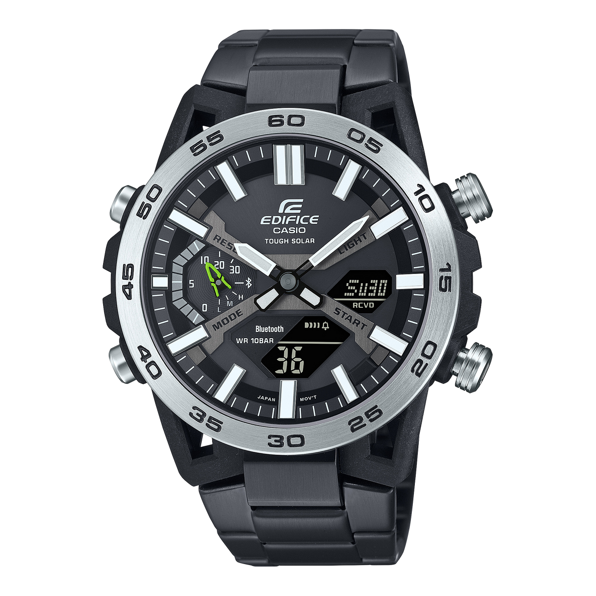 ECB-2000DD-1A Reloj Edifice Sospensione de hombre pulsera de metal