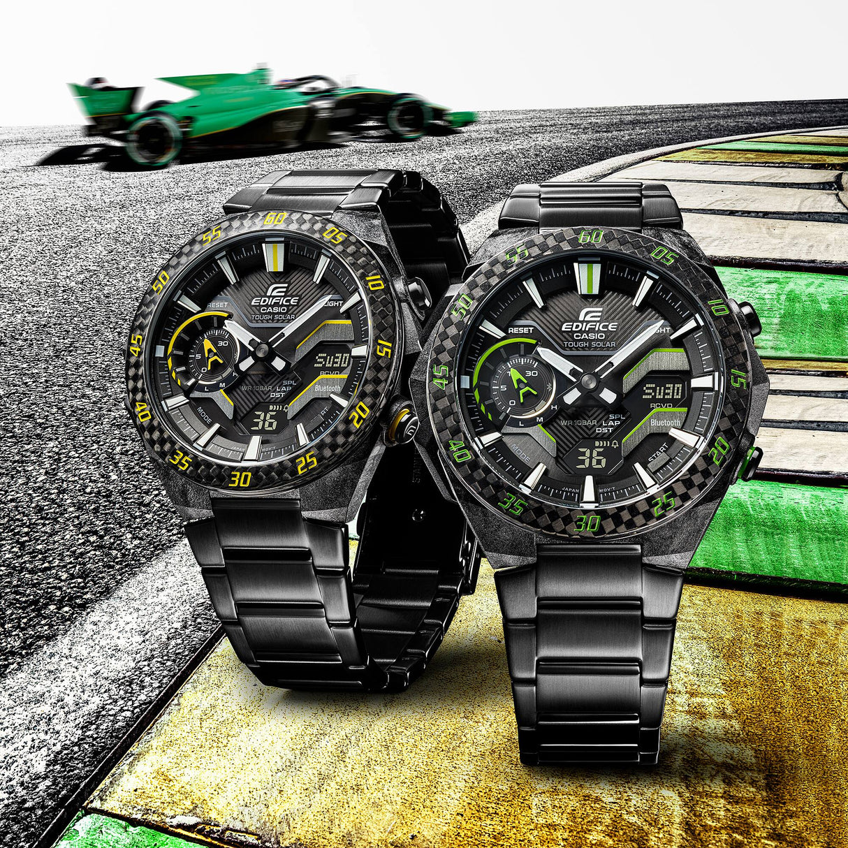 ECB-2200RC-1A3 Reloj Edifice de caballero pulsera de metal