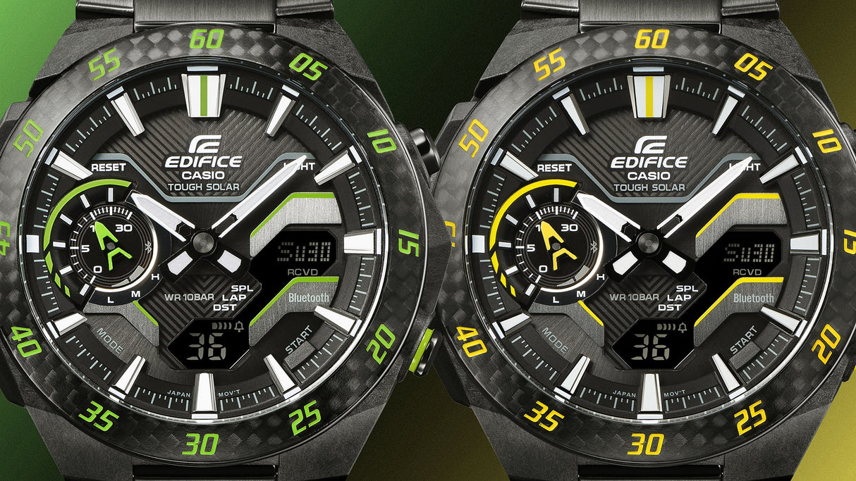 ECB-2200RC-1A3 Reloj Edifice de caballero pulsera de metal