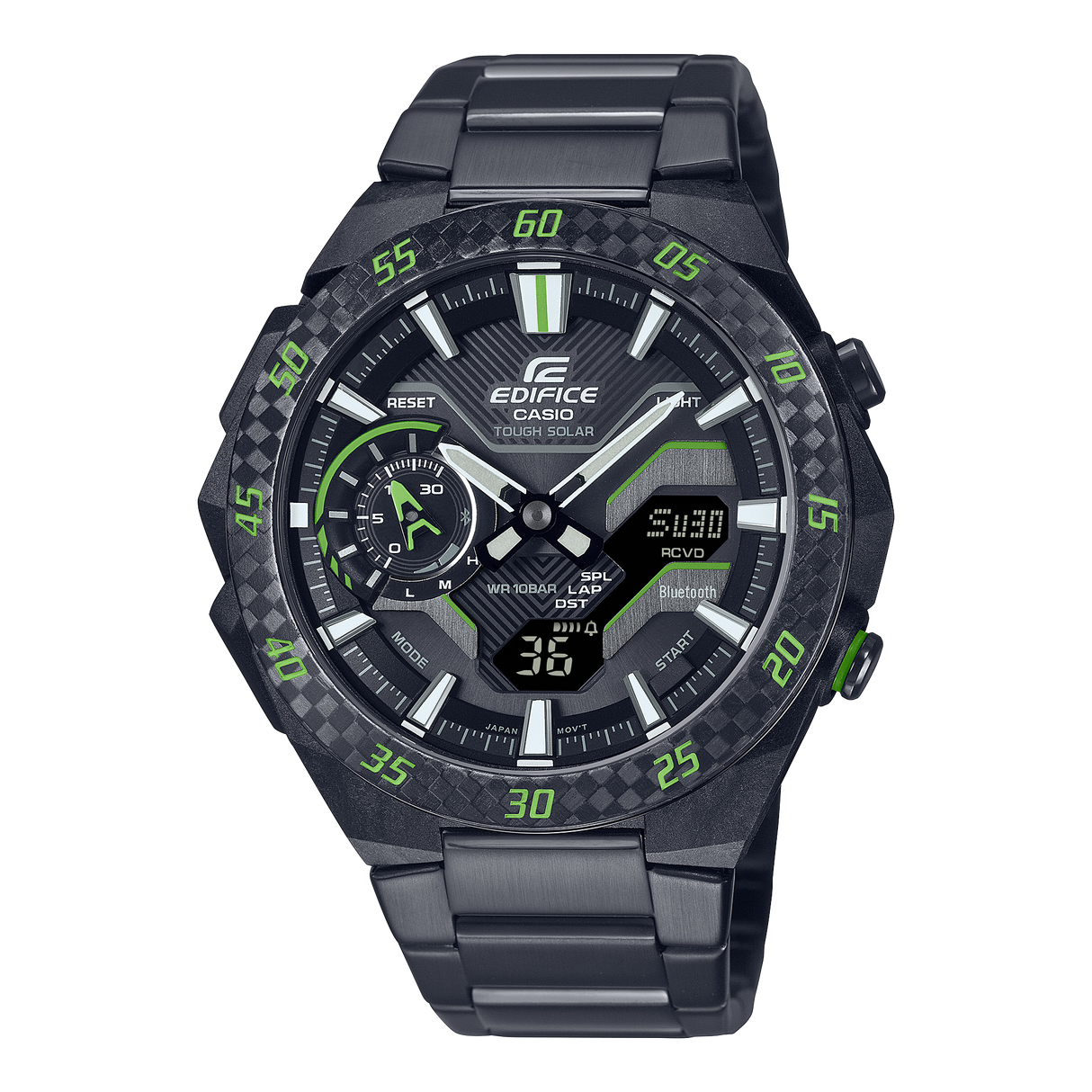 ECB-2200RC-1A3 Reloj Edifice de caballero pulsera de metal