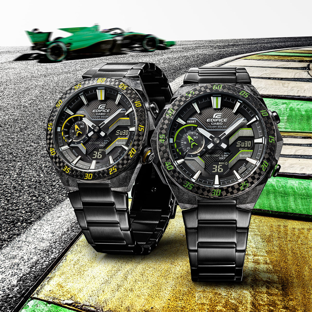 ECB-2200RC-1A9 Edifice Reloj de caballero pulsera de metal