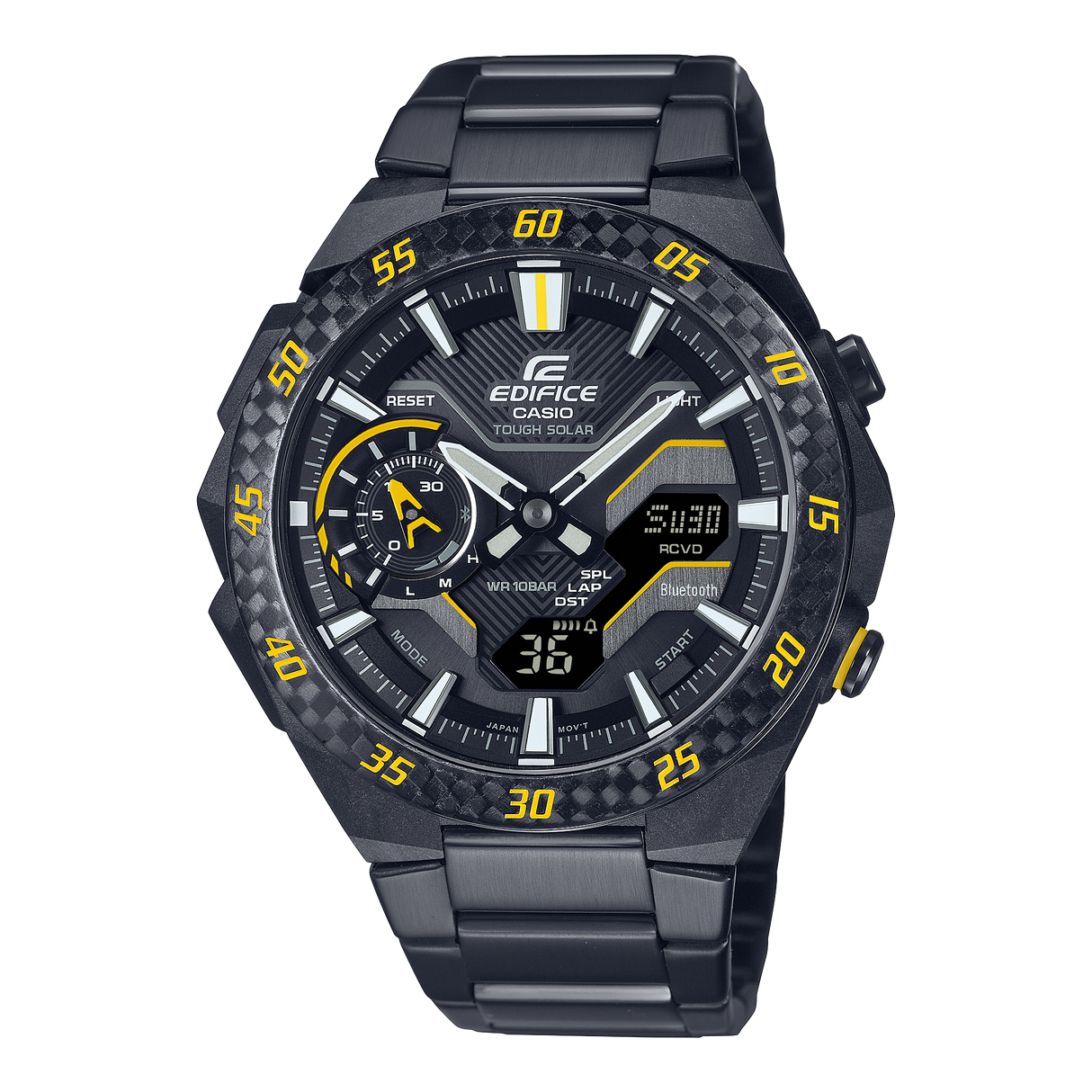 ECB-2200RC-1A9 Edifice Reloj de caballero pulsera de metal