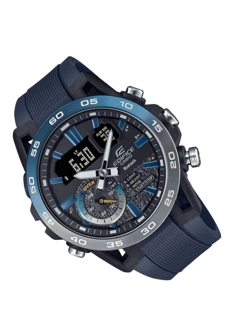 ECB-40NP-1A Edifice Reloj Doble Hora de Resina para Hombre