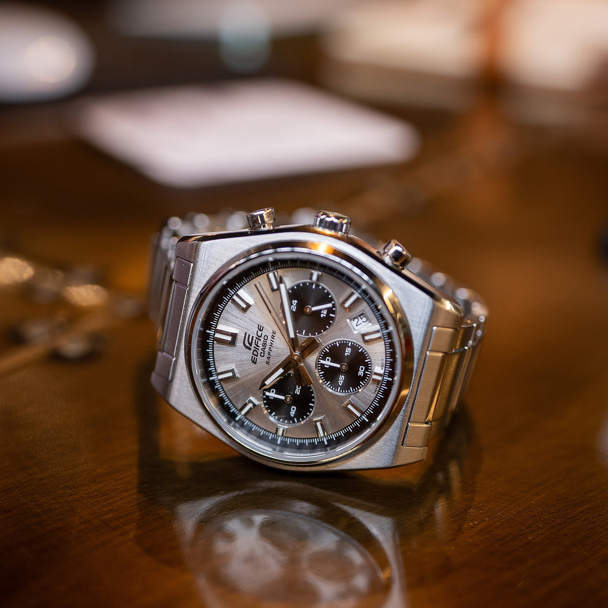 EFB-730D-7AVCF Reloj Edifice Sapphire de hombre pulsera de metal 47 mm