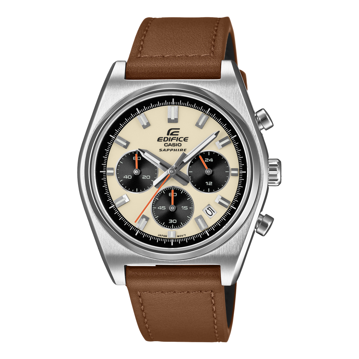EFB-730L-7AV Reloj Edifice de hombre pulsera de cuero