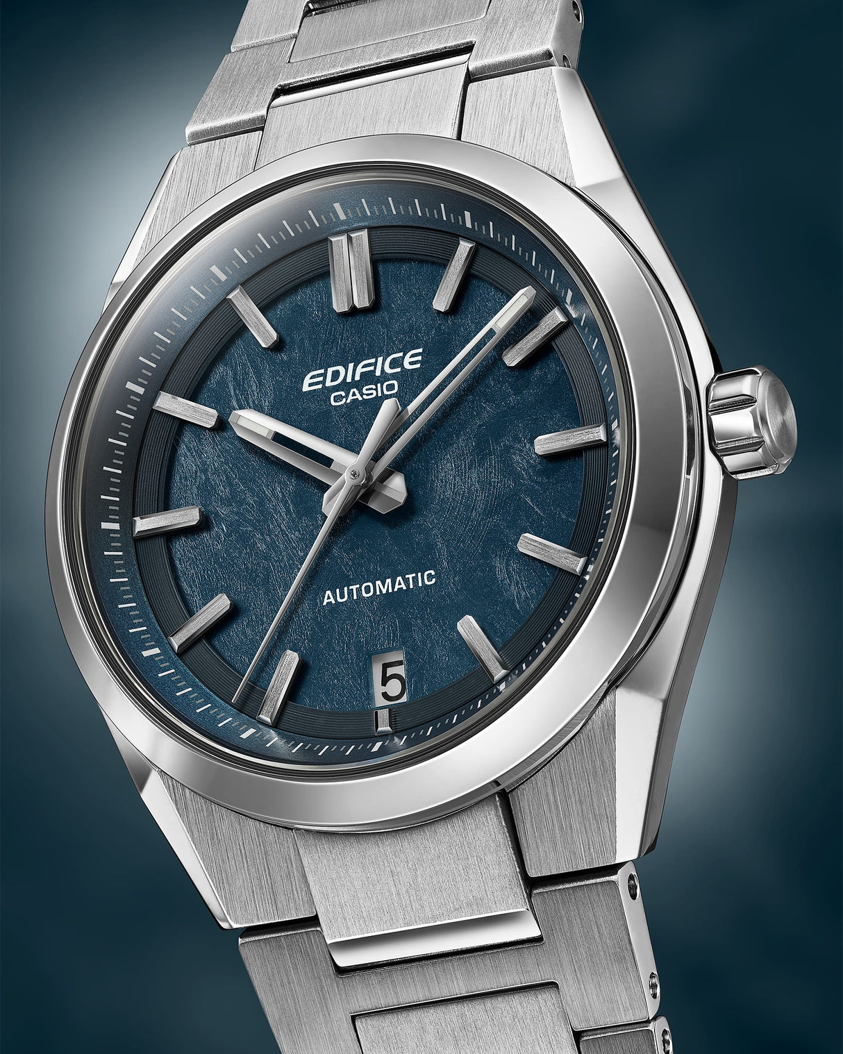 EFK-100D-2A Reloj Edifice de hombre automático banda de metal