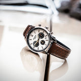 EFR-575L-7A Reloj Edifice de hombre pulsera de cuero 48 mm