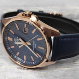 EFV-150CL-2AV Edifice Reloj para Hombre Análogo Pulsera de Cuero