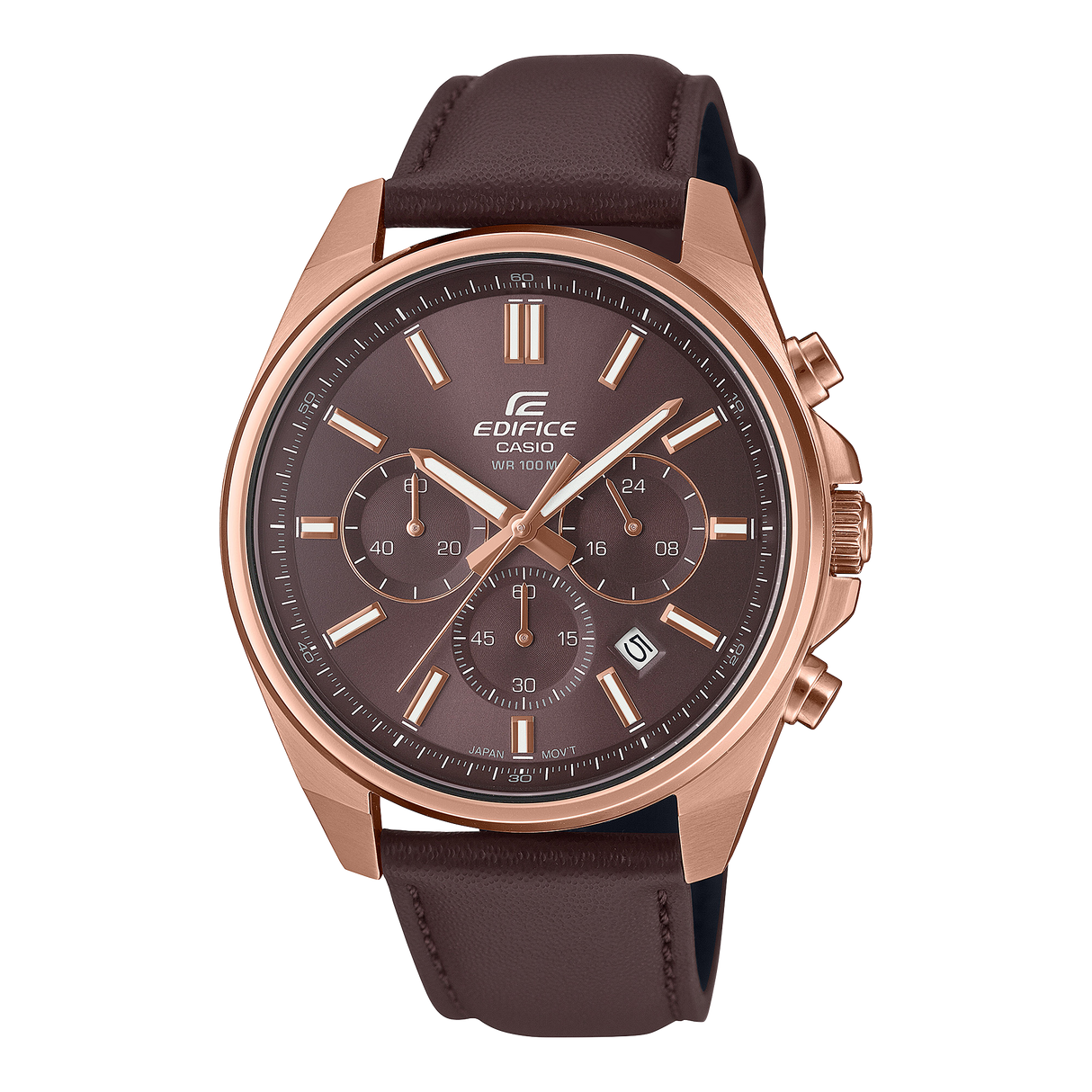 EFV-650CL-5AV Reloj Edifice de hombre pulsera de cuero