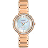 EM0483-54D Reloj Citizen Silhouette Crystal de dama banda de metal