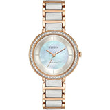 EM0483-89D Reloj Citizen Cristal de señorita pulsera de metal