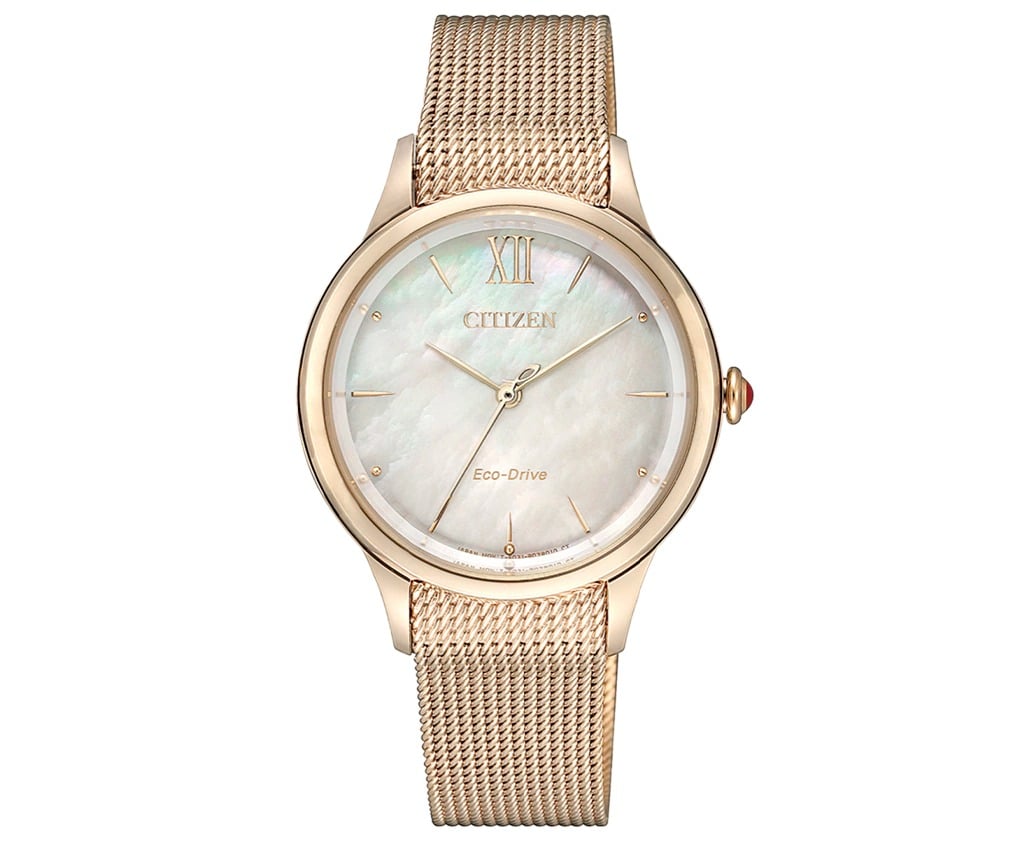 EM0813-86Y Citizen Eco-Drive reloj para dama pulsera de mesh