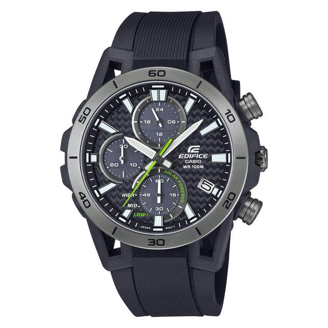 EQS-960PB-1AV Edifice Sospensione Reloj para Hombre Pulsera de Resina