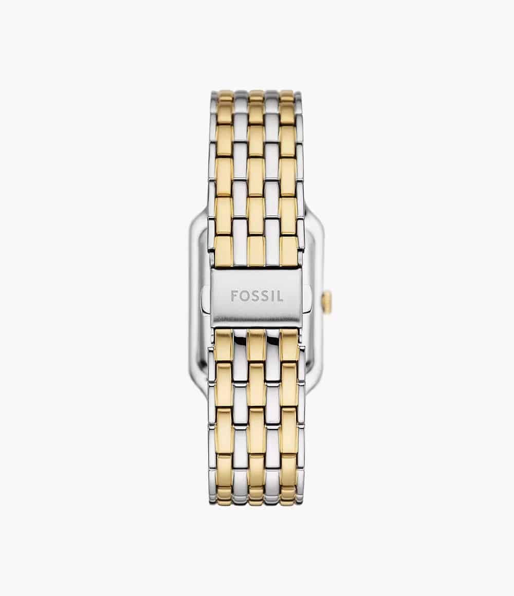 ES5305 Fossil para mujer pulsera de metal plateado con dorado