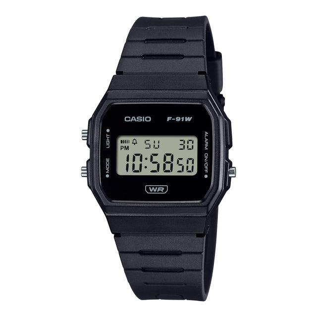 F-91WB-1A Casio reloj Unisex correa de caucho